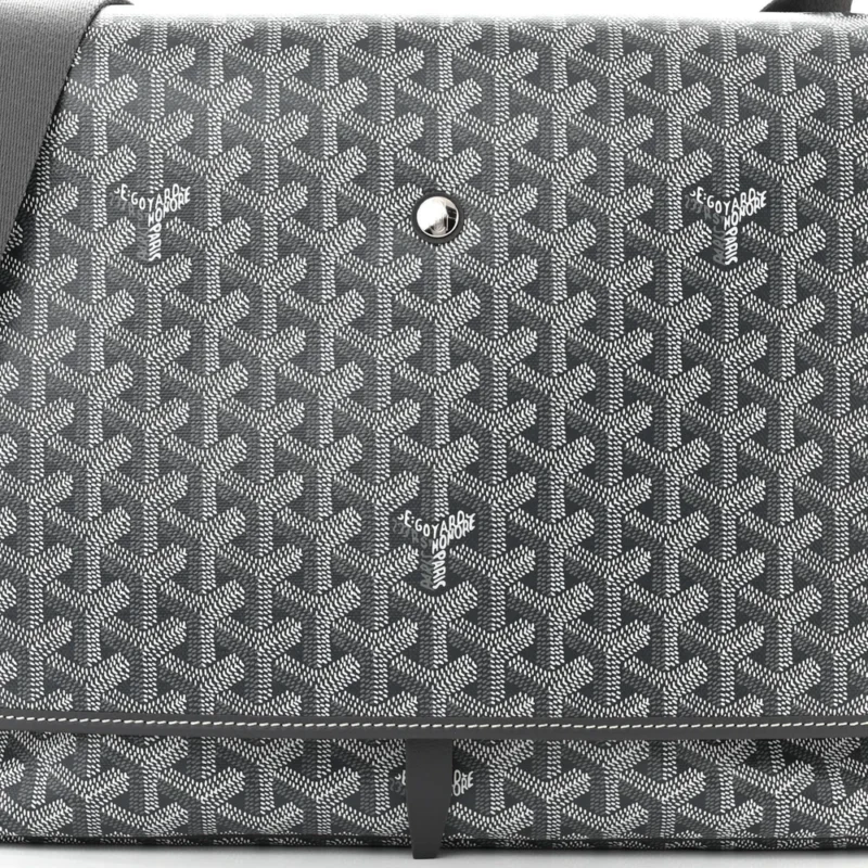 GOYARD MEDIUM CAPETIEN MESSENGER BAG GREY GOYARDINE CANVAS - Image 8