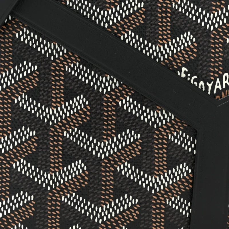 GOYARD MINI MINAUDIERE TRUNK BAG BLACK GOYARDINE CANVAS - Image 8