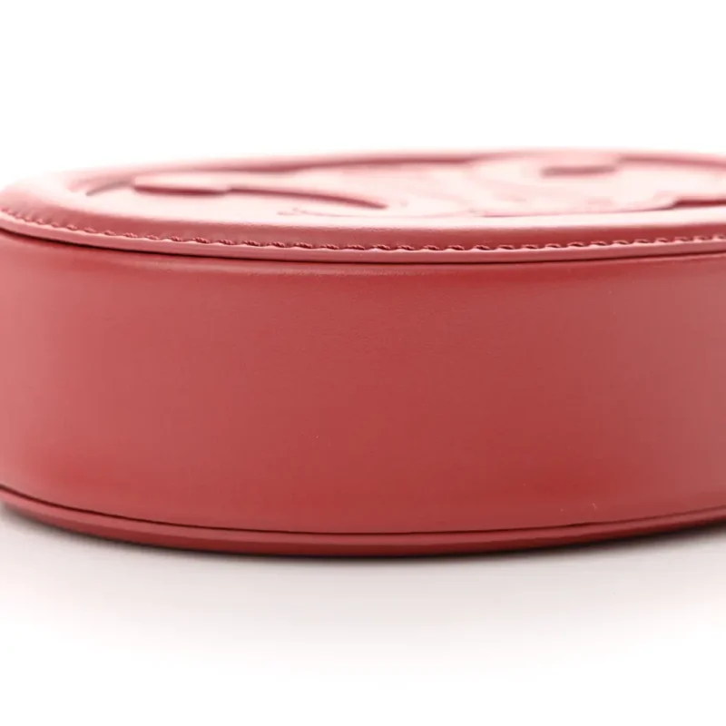 CELINE SMALL CUIR TRIOMPHE OVAL PURSE CROSSBODY LIPSTICK SMOOTH CALFSKIN LEATHER - Image 3