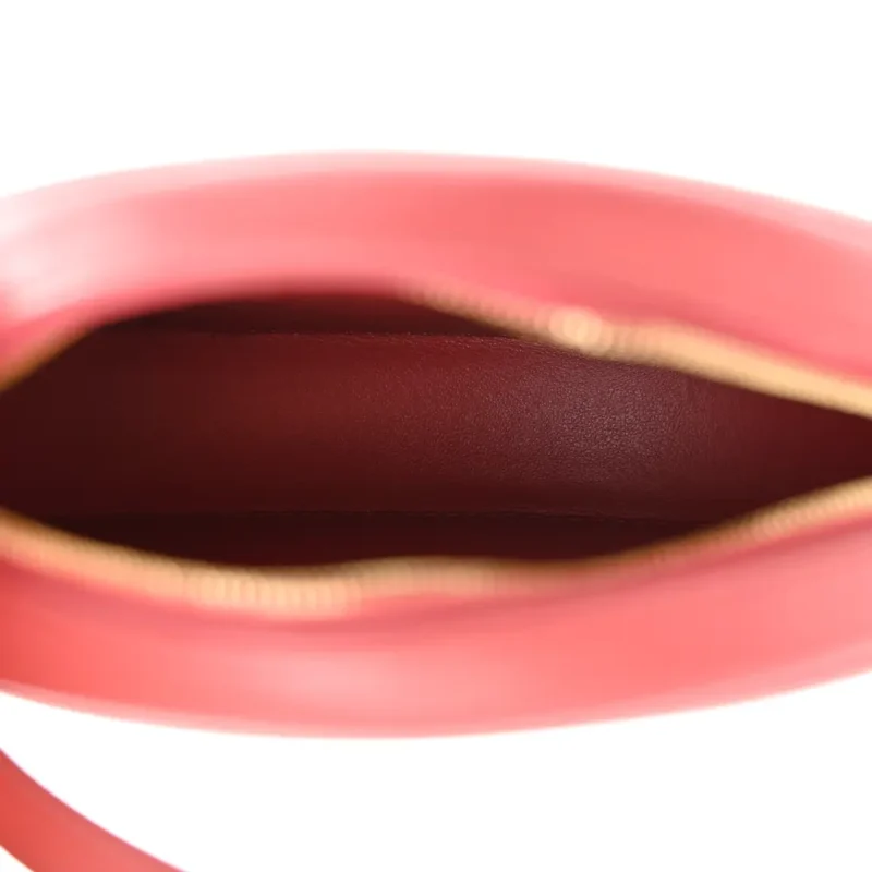 CELINE SMALL CUIR TRIOMPHE OVAL PURSE CROSSBODY LIPSTICK SMOOTH CALFSKIN LEATHER - Image 6