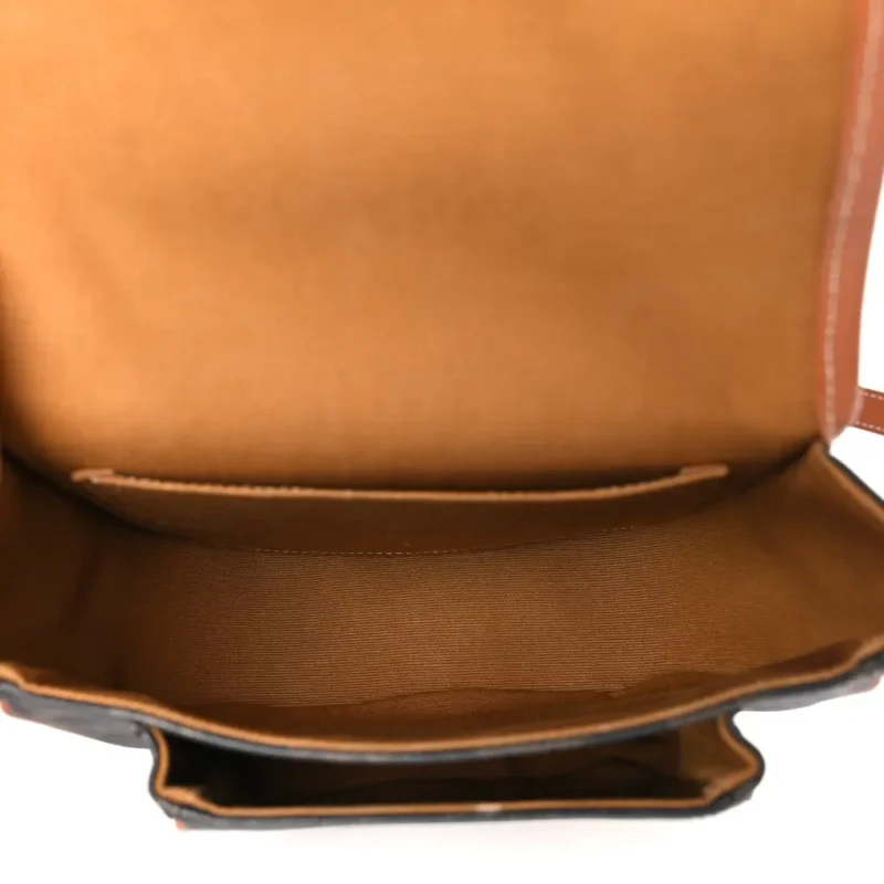 CELINE MEDIUM FOLCO BAG TAN TRIOMPHE CANVAS - Image 6