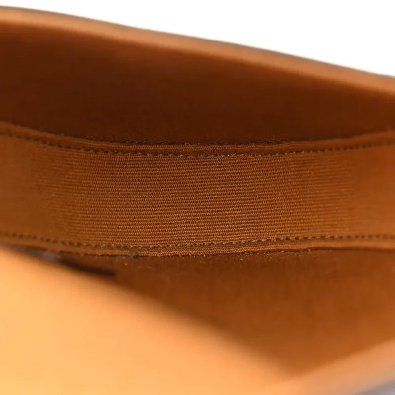 CELINE MINI TRIANGLE CROSSBODY BAG TAN TRIOMPHE CANVAS GOLD HARDWARE - Image 7