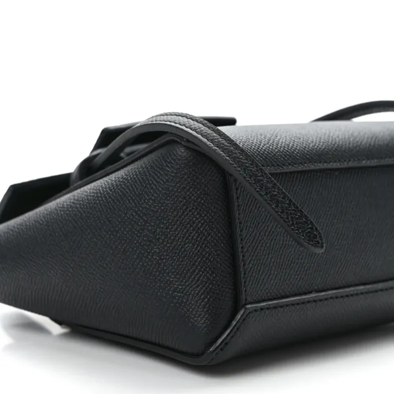 CELINE PICO BELT BAG BLACK GRAINED CALFSKIN LEATHER GOLD HARDWARE - Image 4