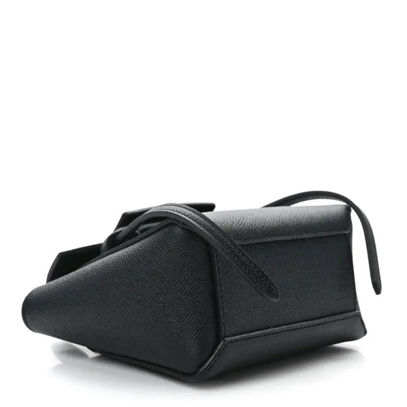 CELINE PICO BELT BAG BLACK GRAINED CALFSKIN LEATHER GOLD HARDWARE - Image 6