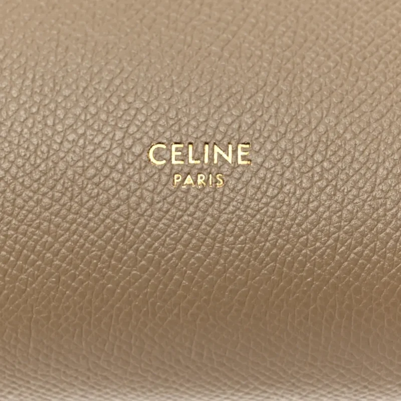 CELINE NANO BELT BAG LIGHT TAUPE GRAINED CALFSKIN LEATHER GOLD HARDWARE - Image 2