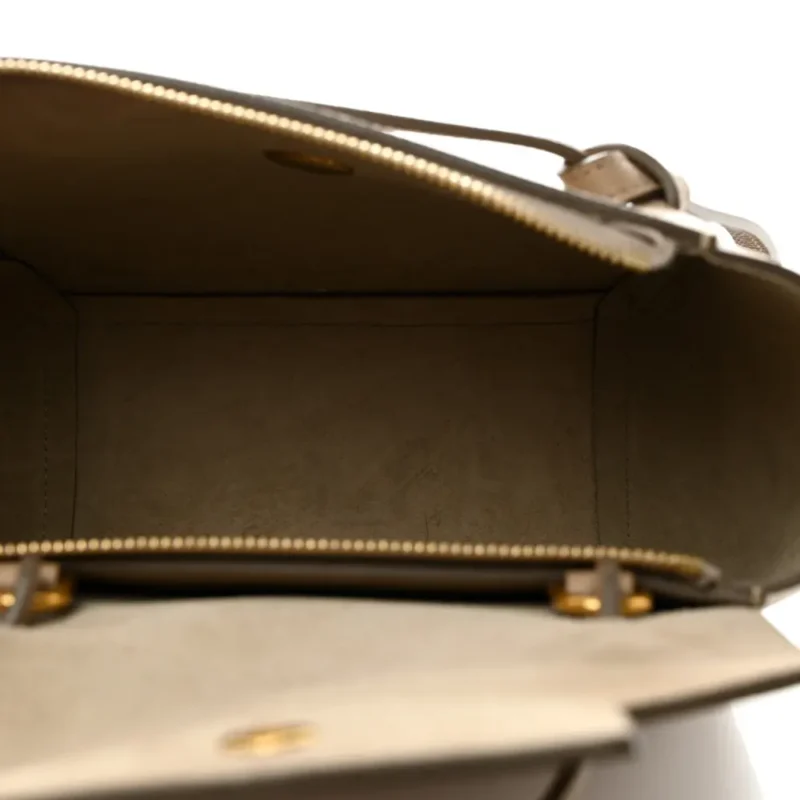 CELINE NANO BELT BAG LIGHT TAUPE GRAINED CALFSKIN LEATHER GOLD HARDWARE - Image 7