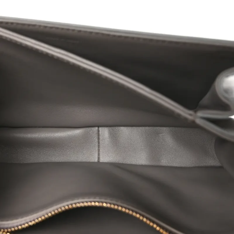 CELINE MEDIUM TRIOMPHE BAG PEBBLE SHINY CALFSKIN LEATHER GOLD HARDWARE - Image 7