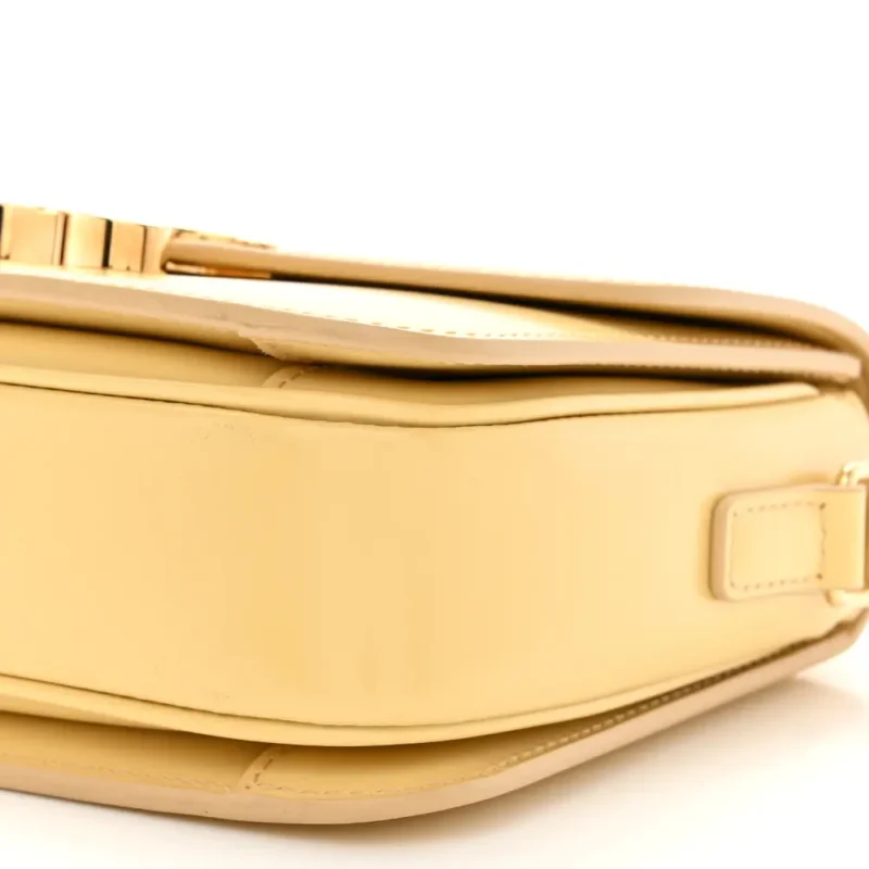 CELINE SMALL TEEN TRIOMPHE BAG POLLEN SHINY CALFSKIN LEATHER GOLD HARDWARE - Image 5