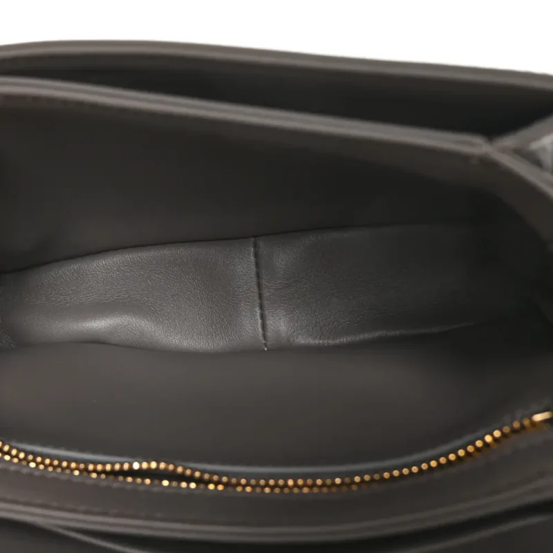 CELINE SMALL TEEN TRIOMPHE BAG PEBBLE SHINY CALFSKIN LEATHER GOLD HARDWARE - Image 7