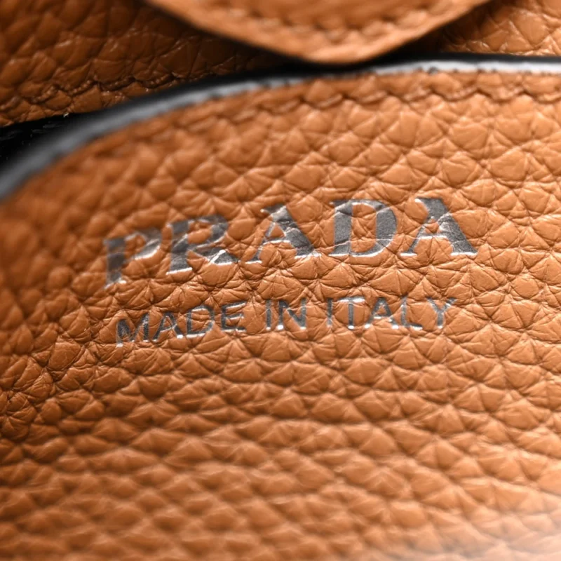 PRADA MINI HOBO MESSENGER BAG CARAMEL VITELLO DAINO LEATHER - Image 2