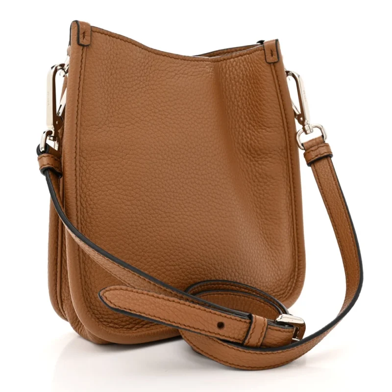 PRADA MINI HOBO MESSENGER BAG CARAMEL VITELLO DAINO LEATHER - Image 3