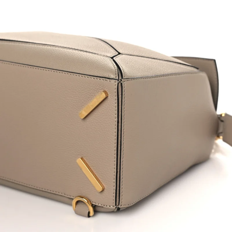 LOEWE PUZZLE BAG MEDIUM SAND CALFSKIN LEATHER - Image 5