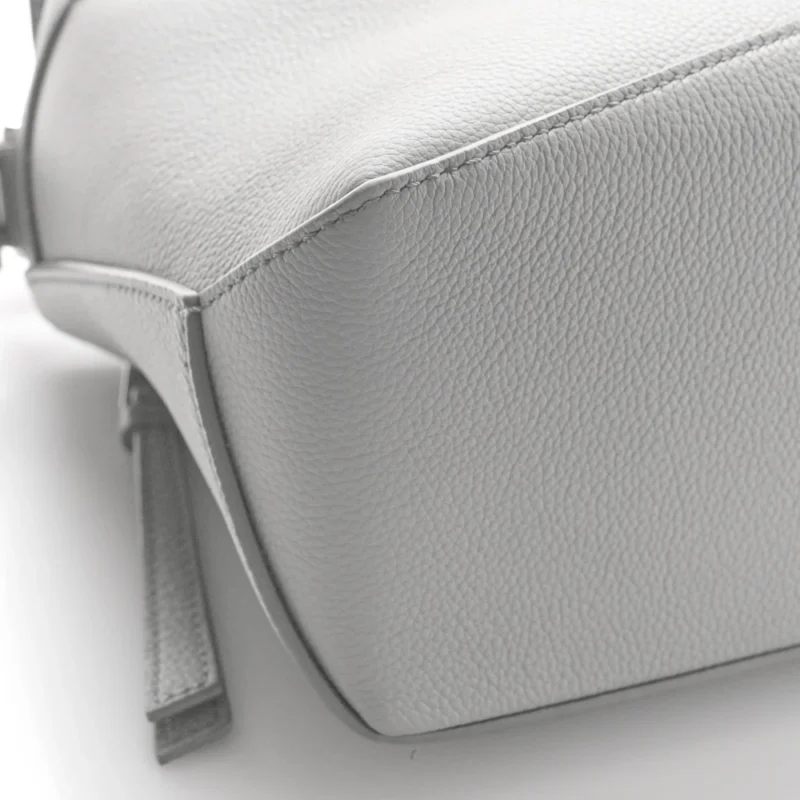 LOEWE PUZZLE BAG SMALL PEARL GREY CALFSKIN LEATHER - Image 5