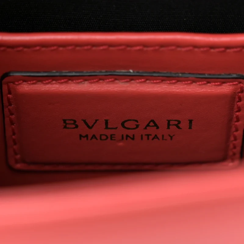 BVLGARI MINI SERPENTI FOREVER CROSSBODY BAG RED CALFSKIN LEATHER GOLD HARDWARE - Image 2
