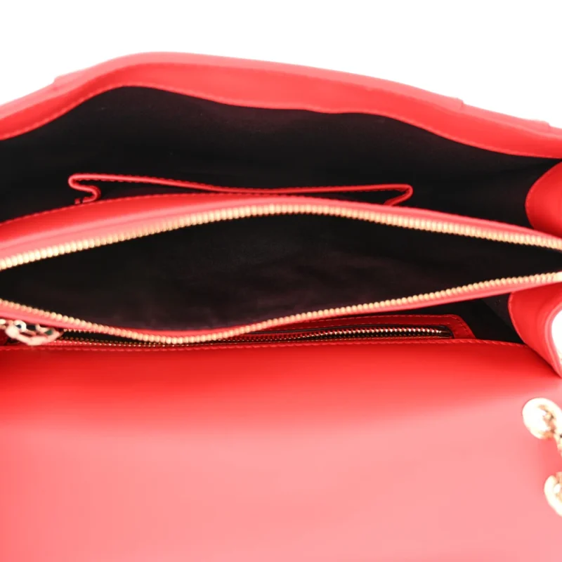 BVLGARI MEDIUM SERPENTI FOREVER SHOULDER BAG RED CALFSKIN LEATHER GOLD HARDWARE - Image 7