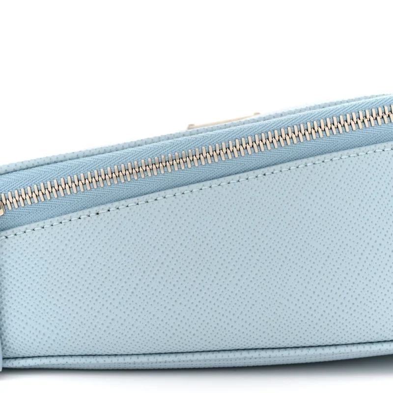 PRADA MEDIUM TRIANGLE SHOULDER BELT BAG ASTRALE SAFFIANO LEATHER SILVER HARDWARE - Image 4