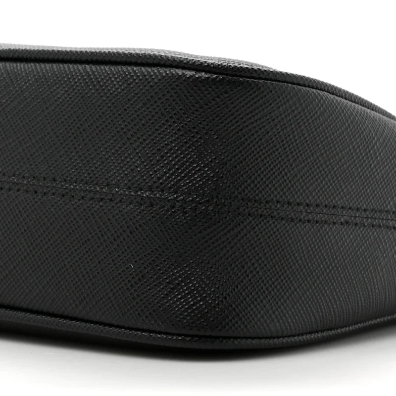 PRADA MEDIUM RE-EDITION 2005 SHOULDER BAG BLACK SAFFIANO LUX LEATHER SILVER HARDWARE - Image 4