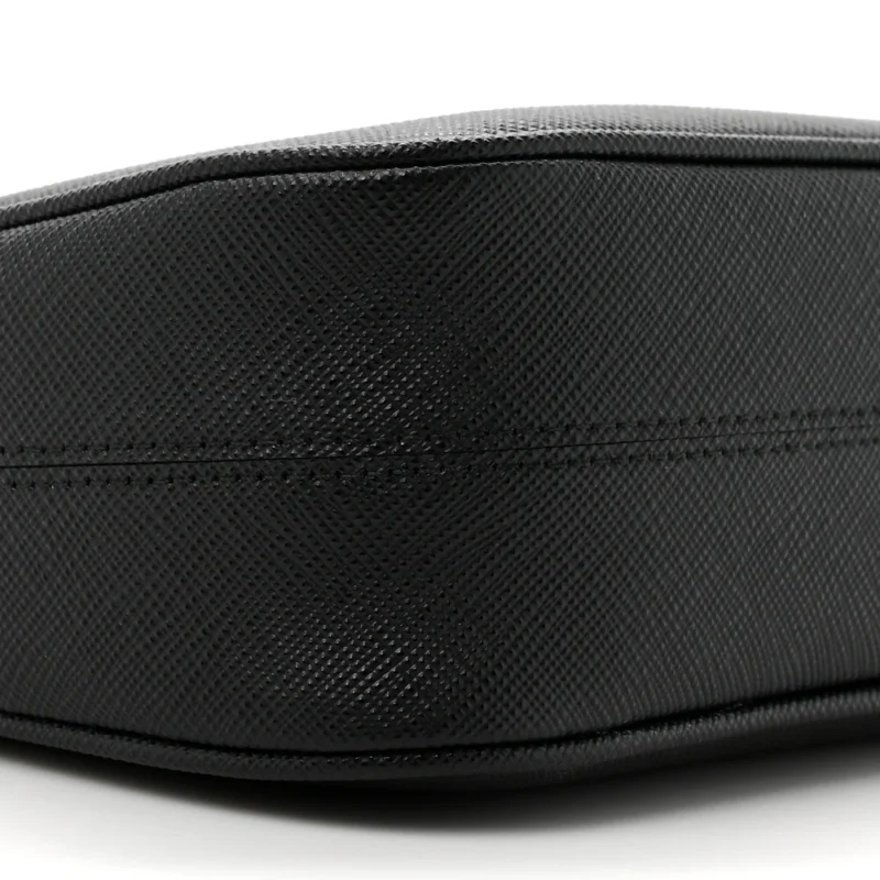 PRADA MEDIUM RE-EDITION 2005 SHOULDER BAG BLACK SAFFIANO LUX LEATHER SILVER HARDWARE - Image 5