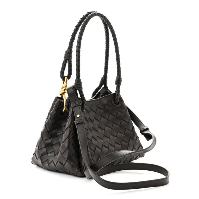 BOTTEGA VENETA SMALL INTRECCIATO PARACHUTE SHOULDER BAG FONDANT NAPPA LEATHER - Image 3