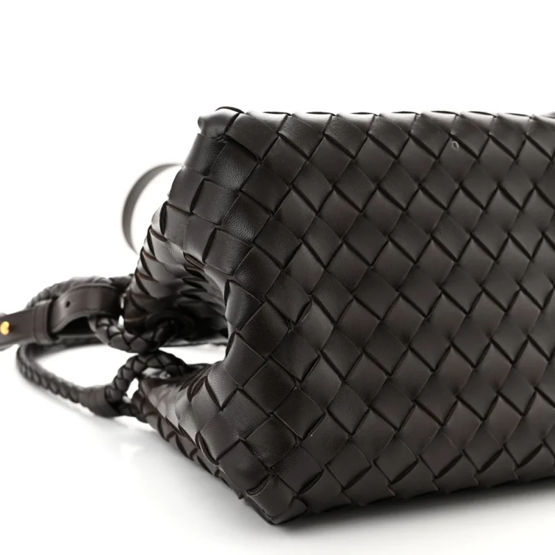 BOTTEGA VENETA SMALL INTRECCIATO PARACHUTE SHOULDER BAG FONDANT NAPPA LEATHER - Image 4