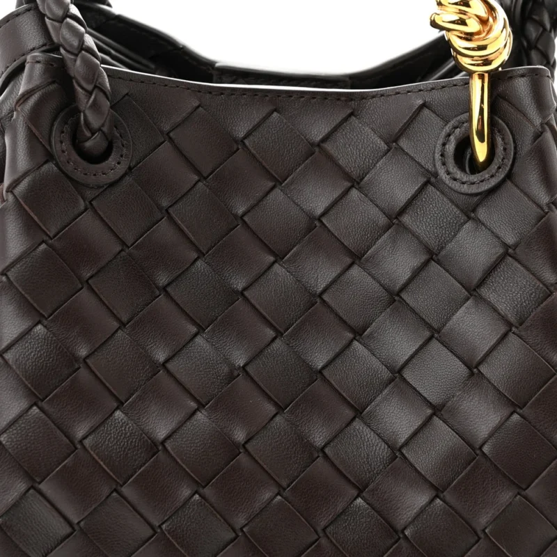 BOTTEGA VENETA SMALL INTRECCIATO PARACHUTE SHOULDER BAG FONDANT NAPPA LEATHER - Image 8
