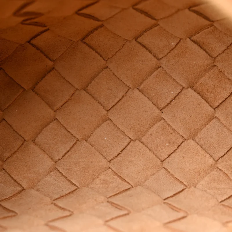 BOTTEGA VENETA MINI INTRECCIATO LOOP CAMERA BAG ALMOND NAPPA LEATHER - Image 7