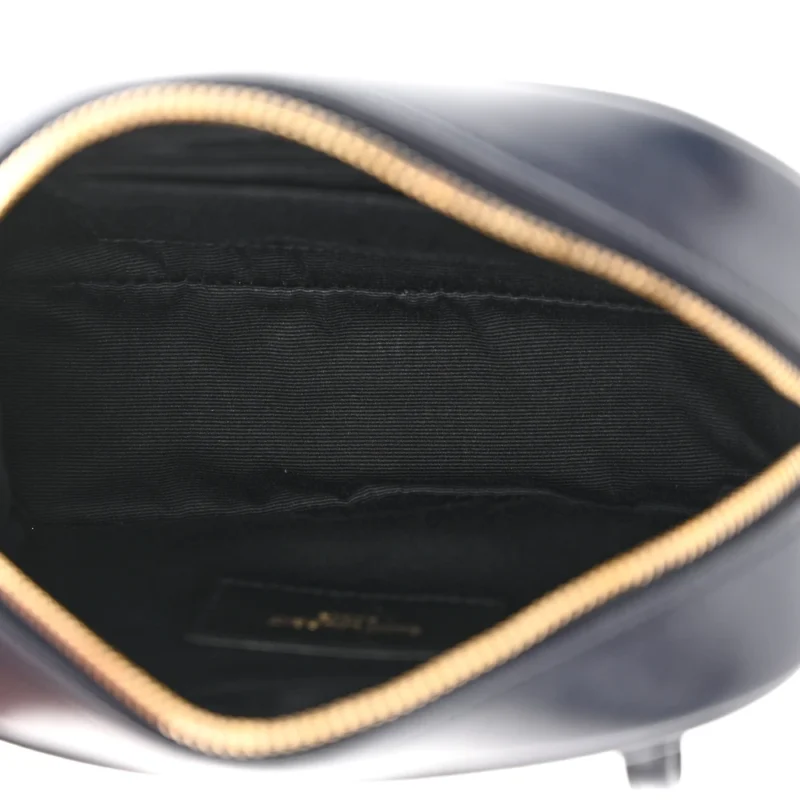 SAINT LAURENT SMALL LOU BELT BAG DEEP MARINE MONOGRAM CALFSKIN MATELASSE LEATHER GOLD HARDWARE - Image 8