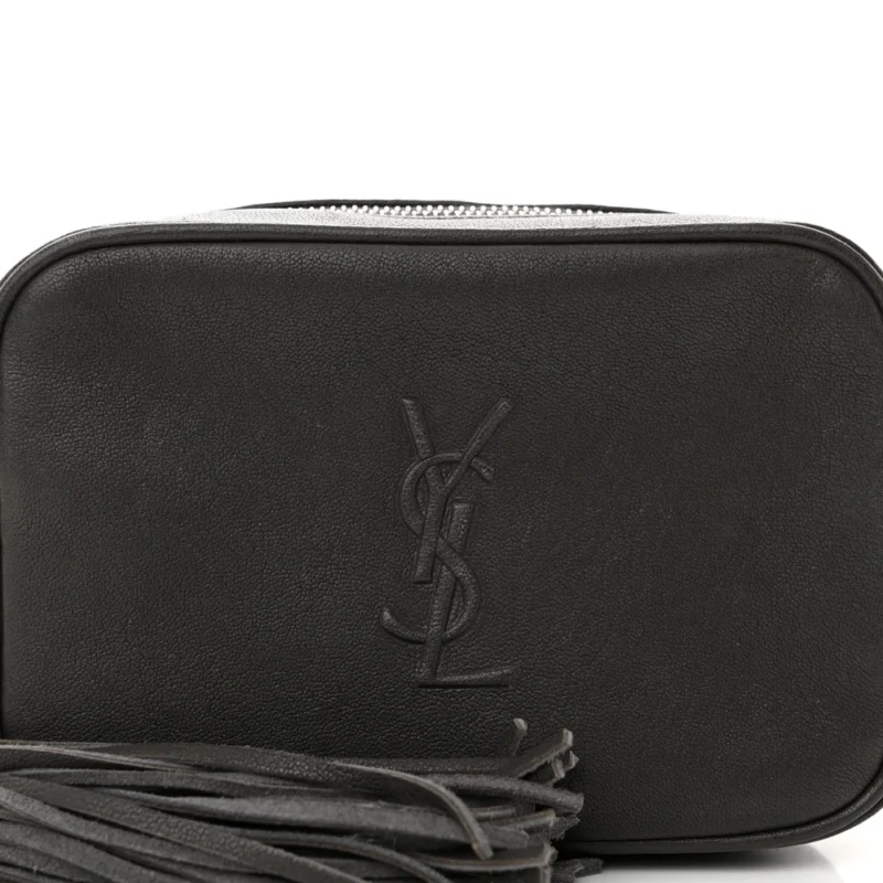 SAINT LAURENT SMALL LOU BELT BAG ASPHALT MONOGRAM LAMBSKIN LEATHER - Image 8