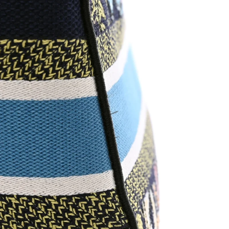 DIOR MEDIUM D-CONSTELLATION LADY D-LITE BLUE MULTICOLOR EMBROIDERED CANVAS GOLD HARDWARE $410 - Image 10
