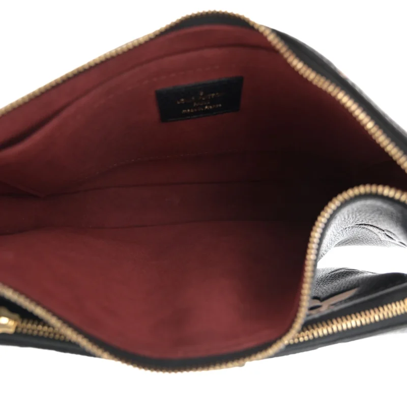 LOUIS VUITTON MULTI POCHETTE ACCESSOIRES PM BLACK/BEIGE GIANT MONOGRAM EMPREINTE LEATHER GOLD HARDWARE - Image 7