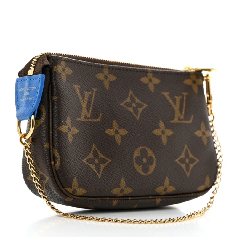 LOUIS VUITTON MINI VENICE POCHETTE ACCESSORIES 2019 CHRISTMAS ANIMATION MONOGRAM CANVAS GOLD HARDWARE - Image 3
