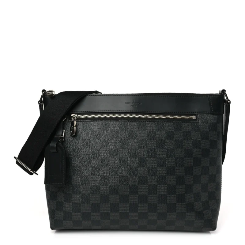 LOUIS VUITTON MICK PM DAMIER GRAPHITE CANVAS SILVER HARDWARE