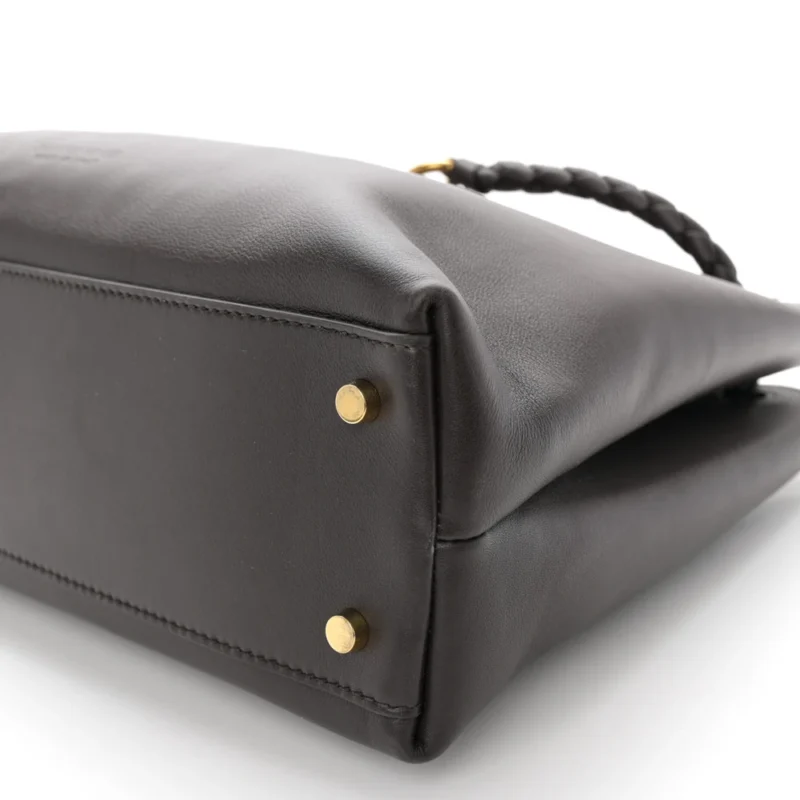 BOTTEGA VENETA MEDIUM ANDIAMO SHOULDER BAG FONDANT SILKY CALFSKIN LEATHER GOLD HARDWARE - Image 5