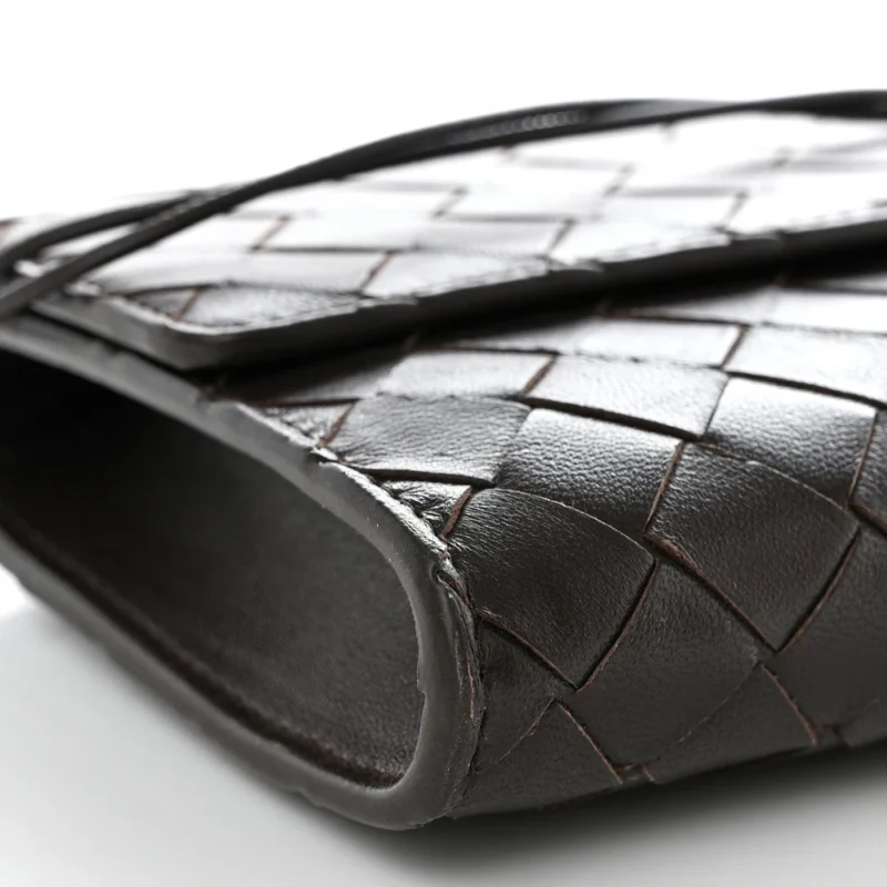 BOTTEGA VENETA LONG INTRECCIATO ANDIAMO TOP HANDLE CLUTCH FONDANT NAPPA LEATHER GOLD HARDWARE - Image 4