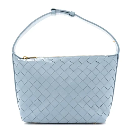 BOTTEGA VENETA MINI INTRECCIATO WALLACE ICE NAPPA CALFSKIN LEATHER