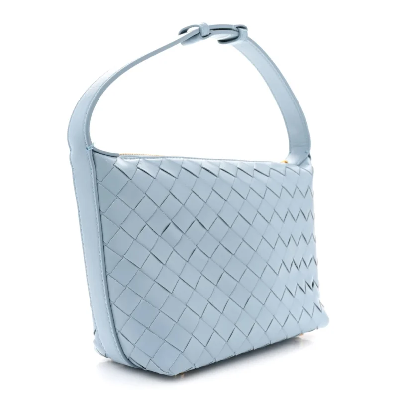 BOTTEGA VENETA MINI INTRECCIATO WALLACE ICE NAPPA CALFSKIN LEATHER - Image 3