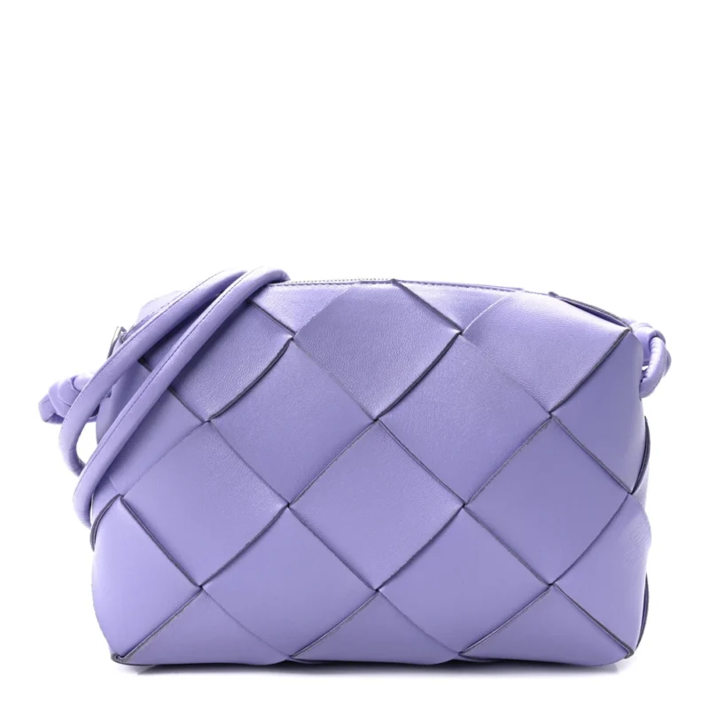 BOTTEGA VENETA BUBBLE WRAP MINI POUCH METALLIC GOLD FABRIC