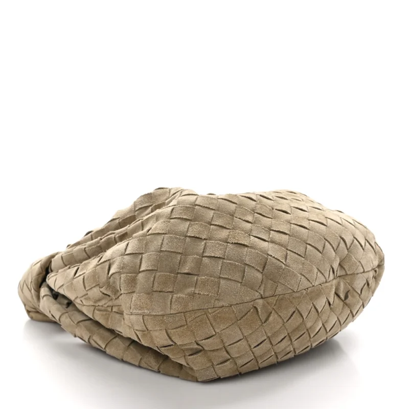 BOTTEGA VENETA MAXI TEEN INTRECCIATO JODIE HOBO BEIGE SUEDE & CALFSKIN LEATHER - Image 6