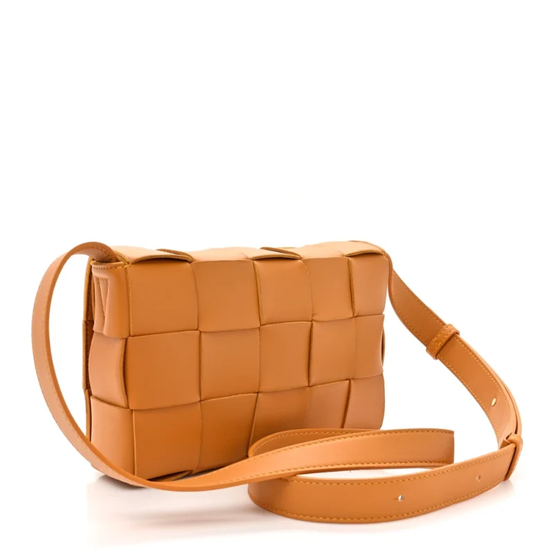 BOTTEGA VENETA MAXI INTRECCIATO CASSETTE CROSSBODY BAG COB LAMBSKIN LEATHER - Image 3