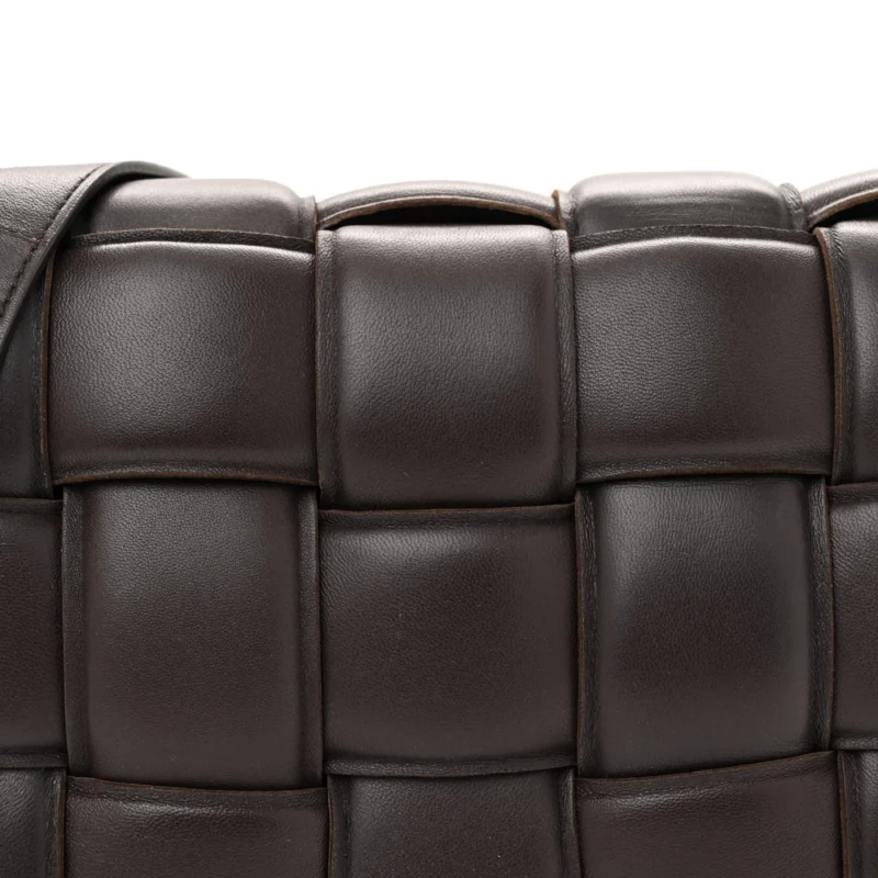 BOTTEGA VENETA MAXI INTRECCIATO PADDED CASSETTE CROSSBODY BAG FONDENTE NAPPA LEATHER - Image 8