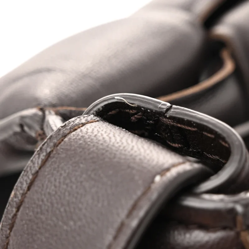 BOTTEGA VENETA MAXI INTRECCIATO PADDED CASSETTE CROSSBODY BAG FONDENTE NAPPA LEATHER - Image 9