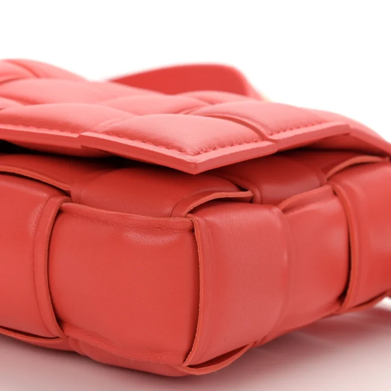 BOTTEGA VENETA MAXI INTRECCIATO PADDED CASSETTE CROSSBODY BAG SUNBURST NAPPA LEATHER - Image 4