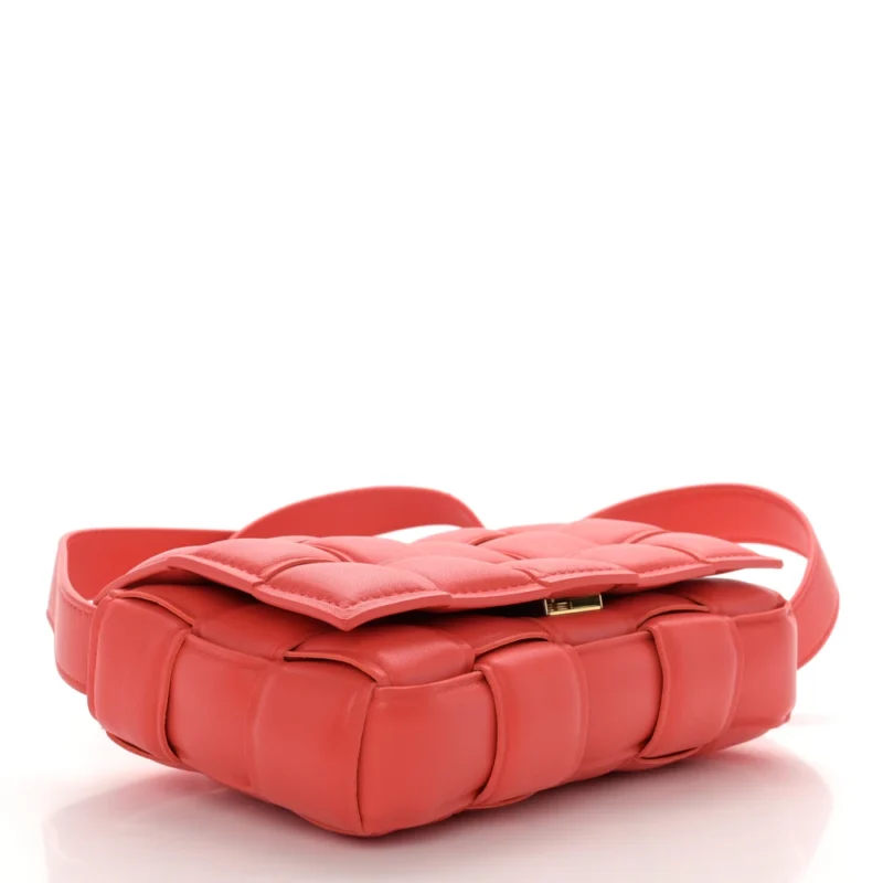 BOTTEGA VENETA MAXI INTRECCIATO PADDED CASSETTE CROSSBODY BAG SUNBURST NAPPA LEATHER - Image 6