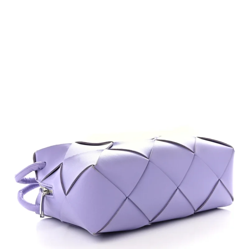 BOTTEGA VENETA MAXI INTRECCIATO SMALL CASSETTE CAMERA BAG WISTERIA LAMBSKIN LEATHER - Image 6