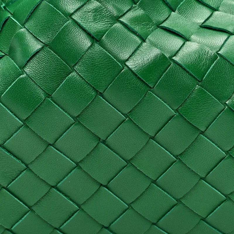 BOTTEGA VENETA INTRECCIATO THE POUCH OVERSIZED CLUTCH RACING GREEN NAPPA LEATHER - Image 8