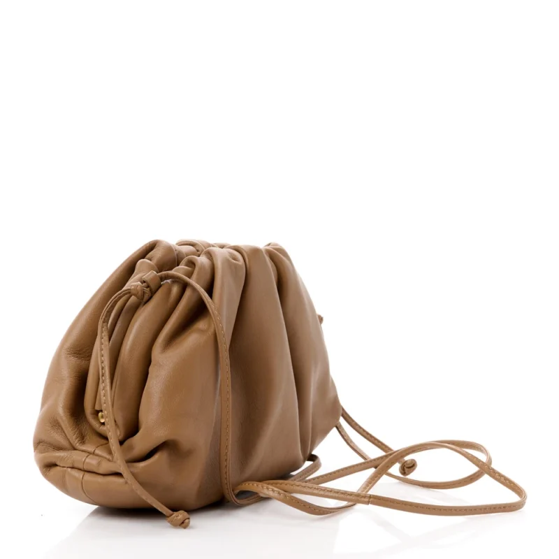 BOTTEGA VENETA MINI POUCH CAMMELLO BUTTER CALFSKIN LEATHER - Image 3