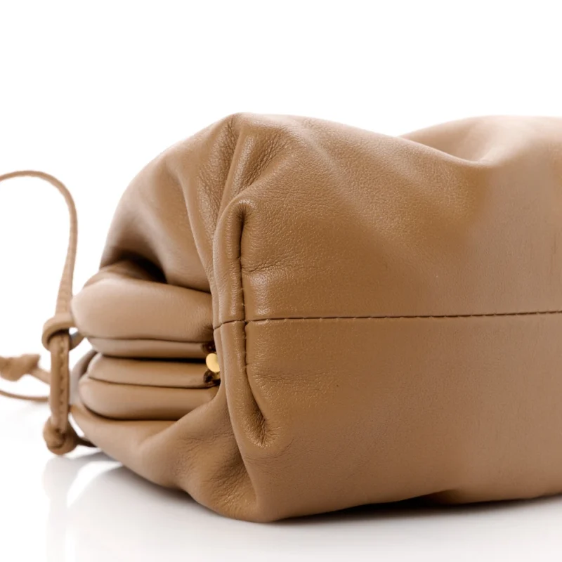 BOTTEGA VENETA MINI POUCH CAMMELLO BUTTER CALFSKIN LEATHER - Image 5