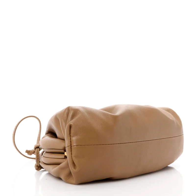 BOTTEGA VENETA MINI POUCH CAMMELLO BUTTER CALFSKIN LEATHER - Image 6