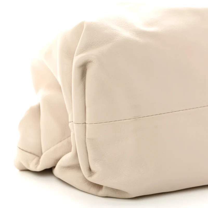 BOTTEGA VENETA OVERSIZED THE POUCH CLUTCH MIST SMOOTH BUTTER CALF LEATHER - Image 4