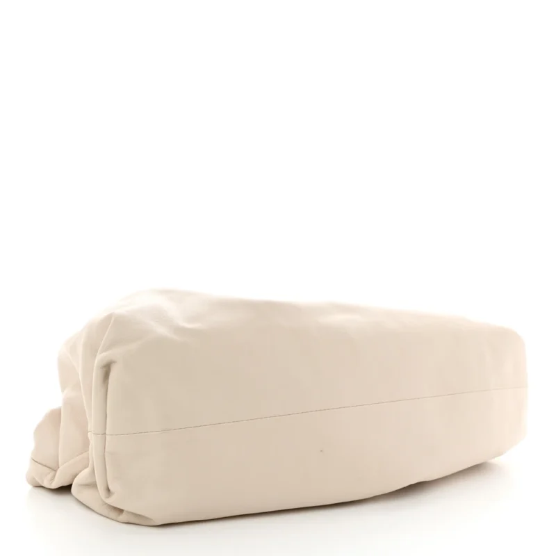 BOTTEGA VENETA OVERSIZED THE POUCH CLUTCH MIST SMOOTH BUTTER CALF LEATHER - Image 6